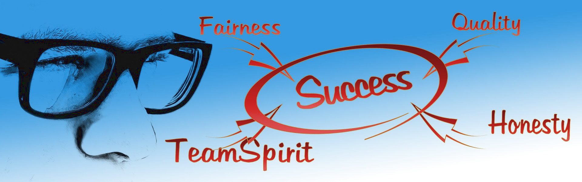 Fairness, Quality, Honesty, Team Spirit, Success